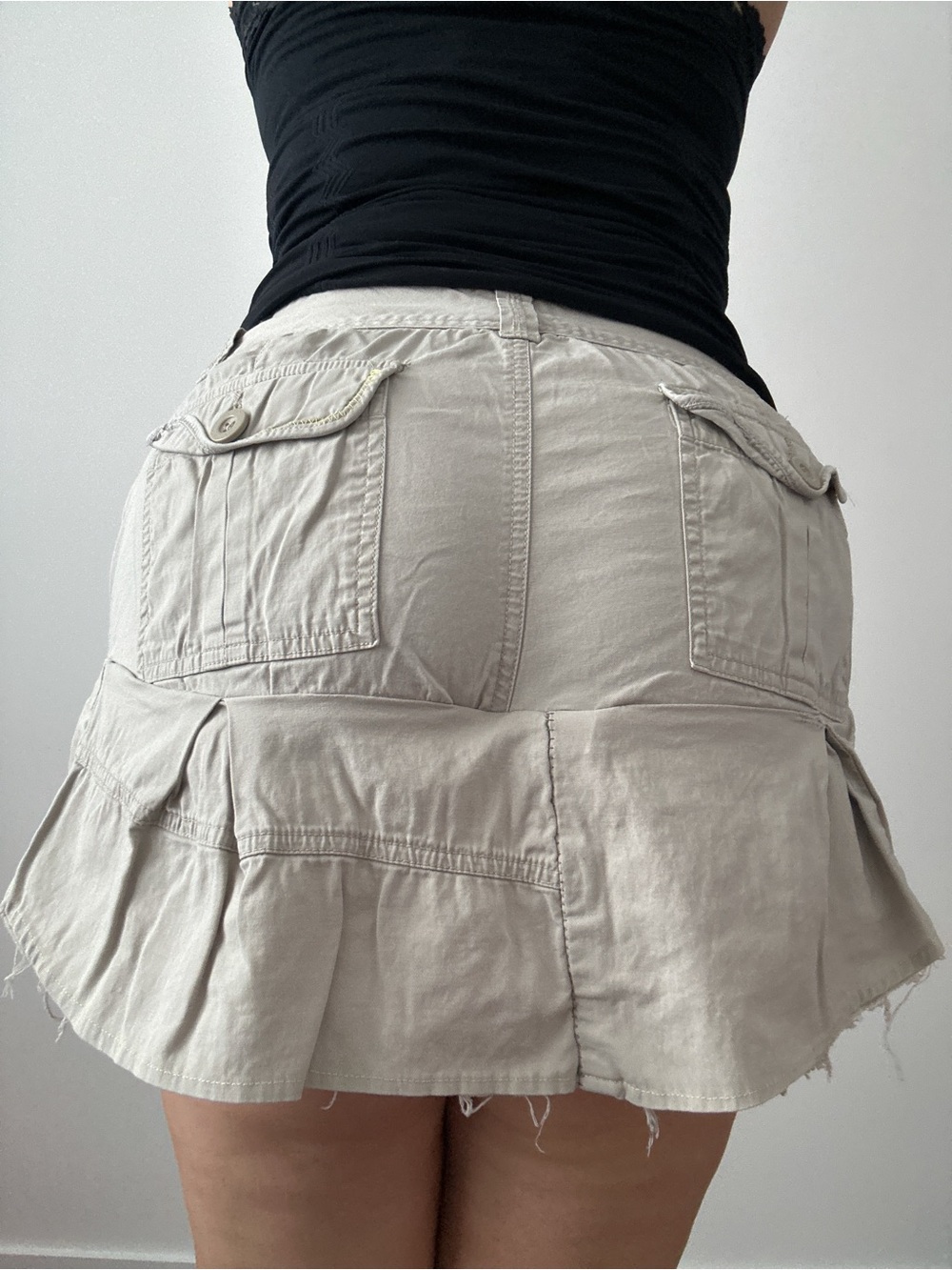 y2k cargo mini skort